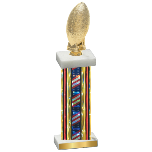 Single Flag USA Football Trophy