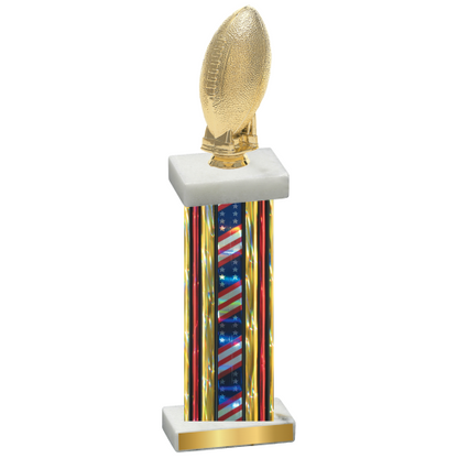 Single Flag USA Football Trophy