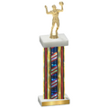 Single Flag USA Volleyball Trophy