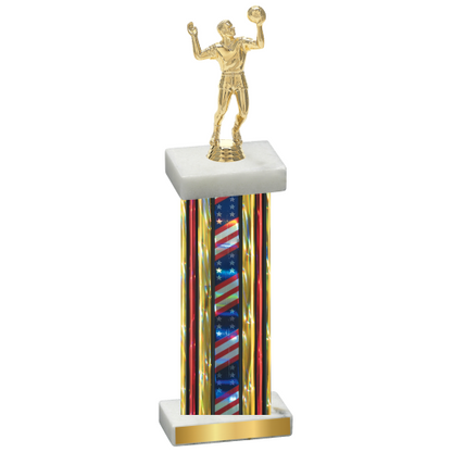 Single Flag USA Volleyball Trophy