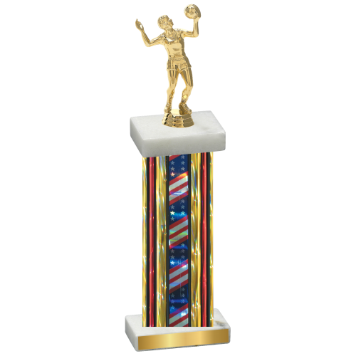 Single Flag USA Volleyball Trophy