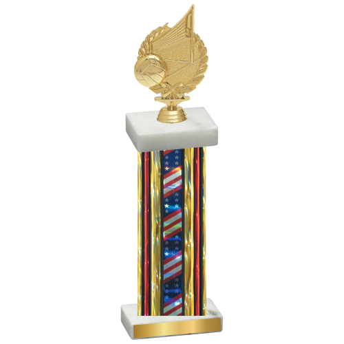 Single Flag USA Volleyball Trophy