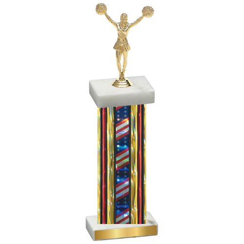 Single Flag USA Cheerleading Trophy