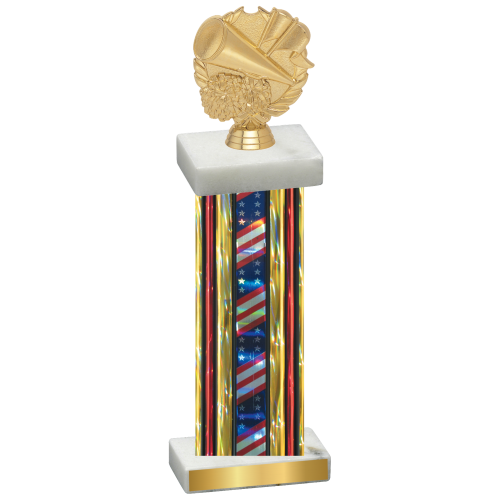 Single Flag USA Cheerleading Trophy