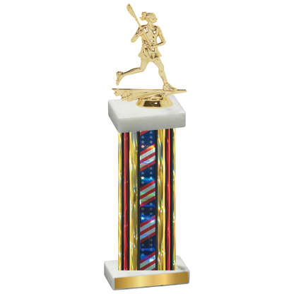 Single Flag USA Lacrosse Trophy