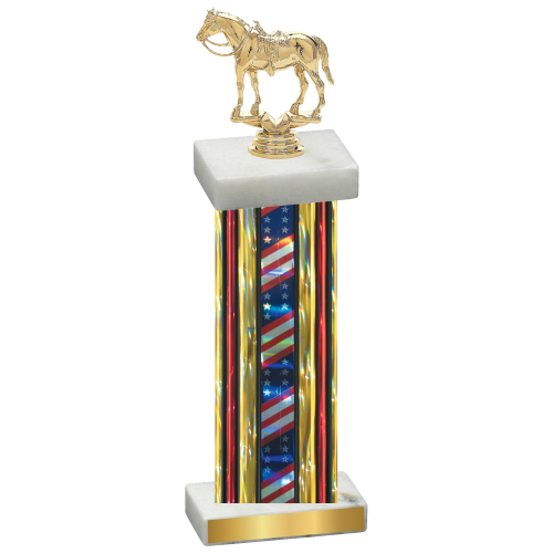 Single Flag USA Horses Trophy