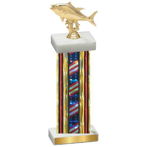 Single Flag USA Fishing Trophy