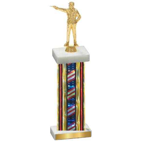 Single Flag USA Shooter Trophy