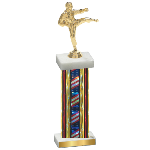 Single Flag USA Karate Trophy