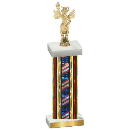 Single Flag USA Academics Trophy