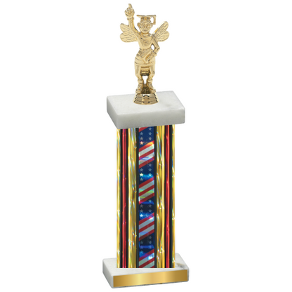 Single Flag USA Academics Trophy