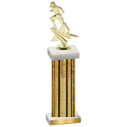 Single Gold Glacier Football Trophy