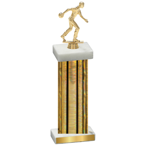 Single Gold Glacier Bowling Trophy