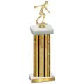 Single Gold Glacier Bowling Trophy