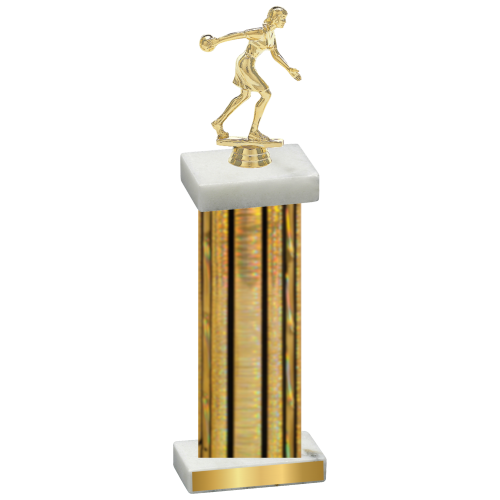 Single Gold Glacier Bowling Trophy