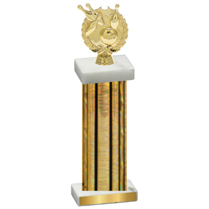 Single Gold Glacier Bowling Trophy