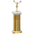 Single Gold Glacier Cheerleading Trophy