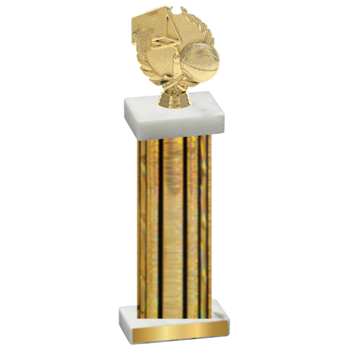 Single Gold Glacier Basketball Trophy