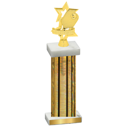 Single Gold Glacier Pickleball Trophy