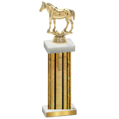 Single Gold Glacier Horses Trophy