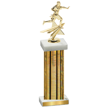 Single Gold Glacier Flag Football Trophy