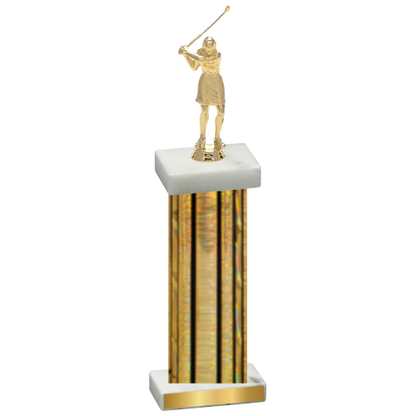 Single Gold Glacier Golf Trophy