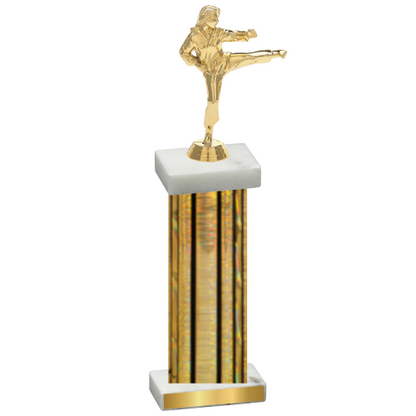 Single Gold Glacier Karate Trophy