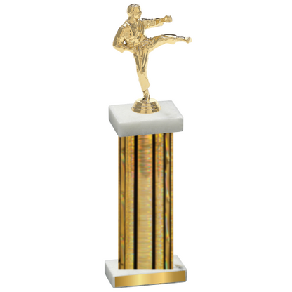 Single Gold Glacier Karate Trophy