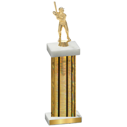 Single Gold Glacier Baseball Trophy