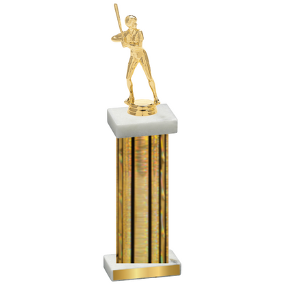 Single Gold Glacier Softball Trophy