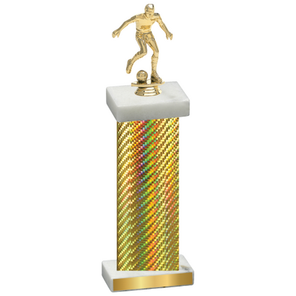 Single Gold Carbon Fiber Soccer Trophy