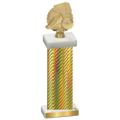 Single Gold Carbon Fiber Soccer Trophy