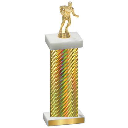 Single Gold Carbon Fiber Rugby Trophy