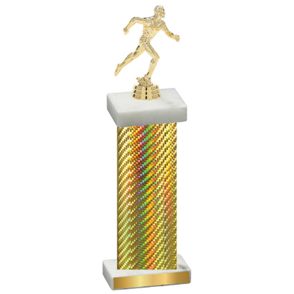 Single Gold Carbon Fiber Running Trophy