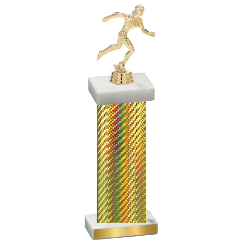 Single Gold Carbon Fiber Running Trophy