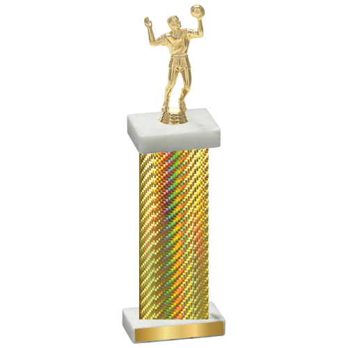 Single Gold Carbon Fiber Volleyball Trophy