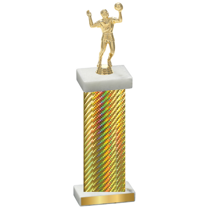 Single Gold Carbon Fiber Volleyball Trophy