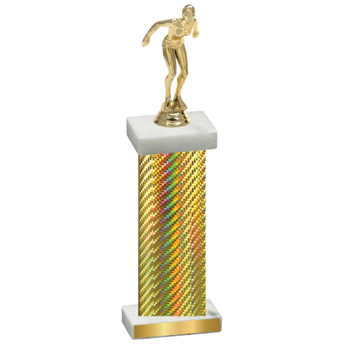 Single Gold Carbon Fiber Tennis Trophy