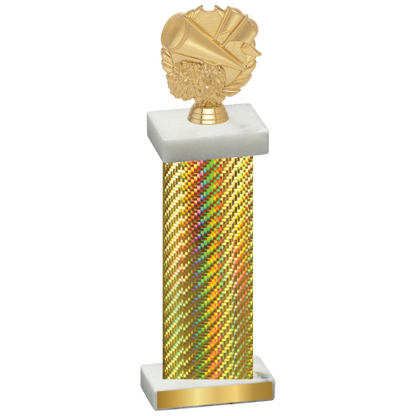 Single Gold Carbon Fiber Cheerleading Trophy