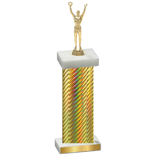 Single Gold Carbon Fiber Victory Trophy