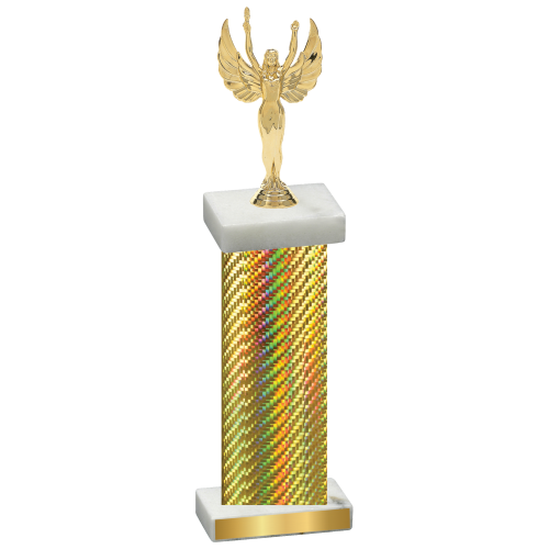 Single Gold Carbon Fiber Victory Trophy