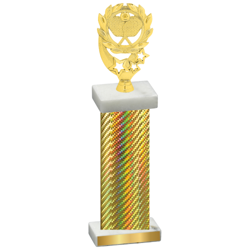 Single Gold Carbon Fiber Pickleball Trophy