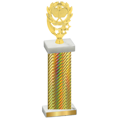 Single Gold Carbon Fiber Pickleball Trophy