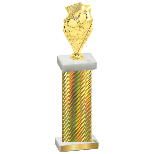 Single Gold Carbon Fiber Pickleball Trophy