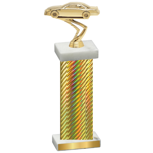 Single Gold Carbon Fiber Cars Trophy