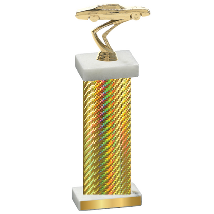 Single Gold Carbon Fiber Cars Trophy