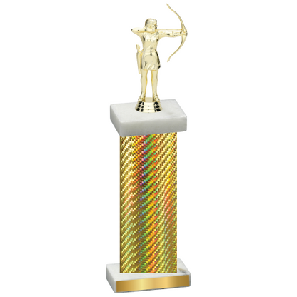 Single Gold Carbon Fiber Archery Trophy