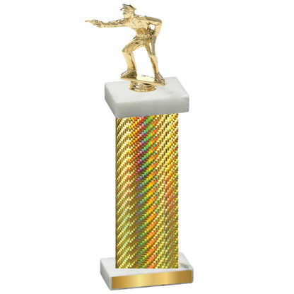 Single Gold Carbon Fiber Shooter Trophy