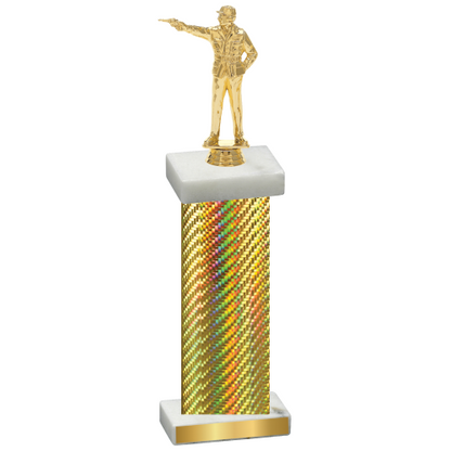 Single Gold Carbon Fiber Shooter Trophy