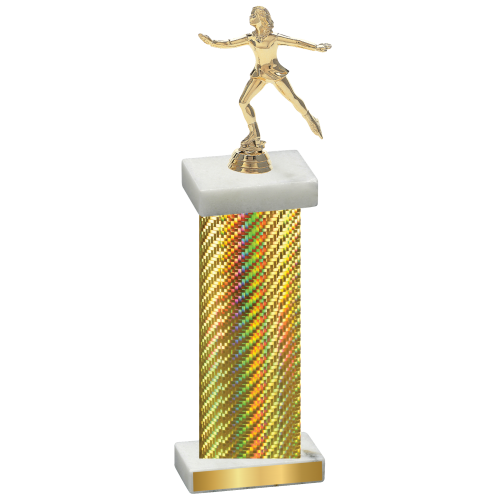 Single Gold Carbon Fiber Skater Trophy